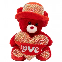 PELUŞ AYICIK ŞAPKALI 40CM
