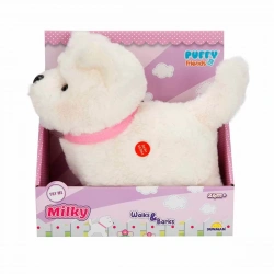 PELUŞ SEVİMLİ KÖPEK MILKY HAREKETLİ SESLİ BEYAZ