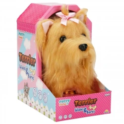 PELUŞ SEVİMLİ KÖPEK TERRIER HAREKETLİ SESLİ