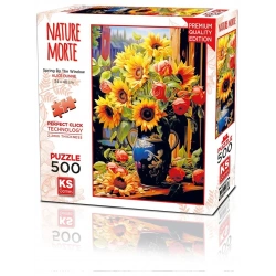 KS GAMES 500 PARÇA PUZZLE SPRING BY THE WINDOW