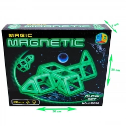 SİHİRLİ PARLAYAN MANYETİK LEGO 26 PARÇA