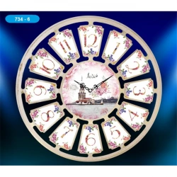 AYPŞ DEKORATİF KIZ KULESİ DUVAR SAATİ