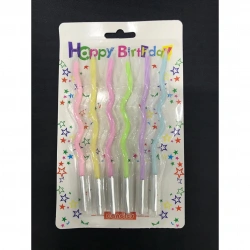 14 CM 6 LI SPİRAL MAKARON MUM