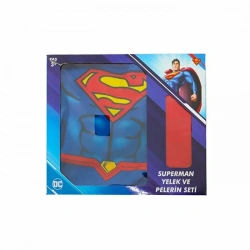 SÜPERMAN YELEK VE PELERİN SETİ