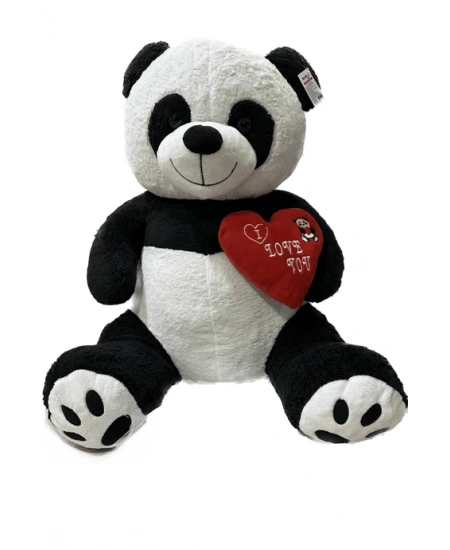 90 CM KALPLİ PELUŞ PANDA