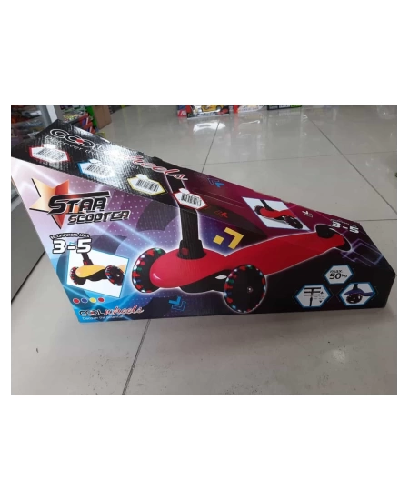 COOL WHEELS IŞIKLI STAR SCOOTER MAVİ