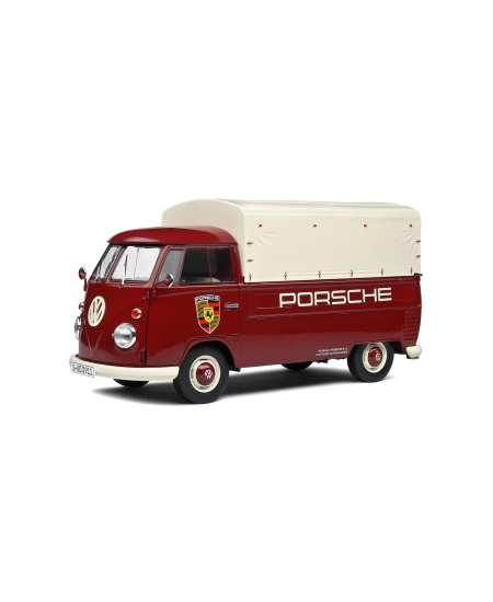 SOLİDO 1/18 VOLKSWAGEN T1 PICK-UP PORSCHE SERVICE RED