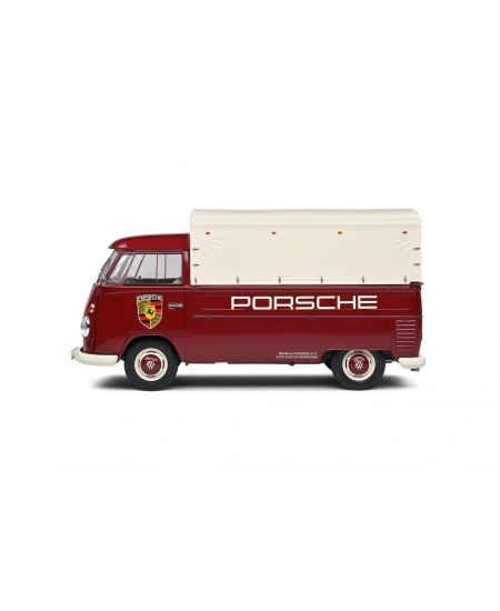 SOLİDO 1/18 VOLKSWAGEN T1 PICK-UP PORSCHE SERVICE RED