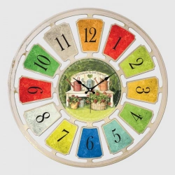 AYPŞ DEKORATİF SAKSI ÇİÇEK DUVAR SAATİ