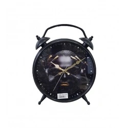 AYPŞ GALAKSİ ANTİK PETER MASA SAATİ SİYAH ÇİFT B