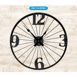 AYPŞ METAL DUVAR SAATİ SİYAH BEYAZ 2 RENK DM110