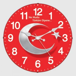 AYPŞ TÜRK BAYRAĞI BOMBELİ SAAT