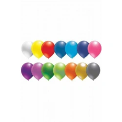 BLN 12 INC BASKISIZ PASTEL RENK BALON