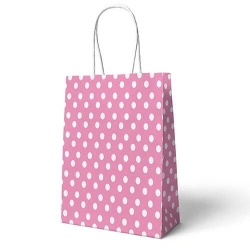 ÇANTA KRAFT BÜKÜM SAPLI P.PUANLI 18*24 25Lİ