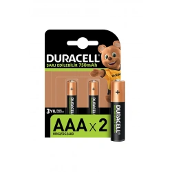 DURACELL ŞARJLI 2Lİ AAA 750 Mah.