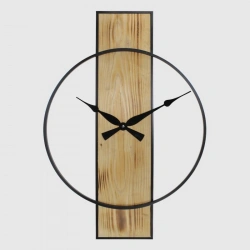 GALAXY TAHTALI SİYAH METAL DUVAR SAATİ