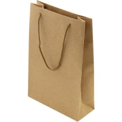 KARTON ÇANTA KRAFT İP SAPLI 17*26 25Lİ
