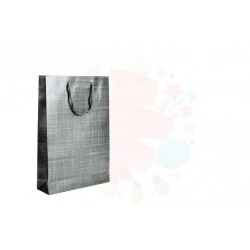 KARTON ÇANTA SELOFANLI 26*38 GÜMÜŞ 25Lİ