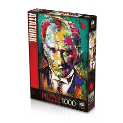 KS GAMES 1000 PARÇA PUZZLE ATATÜRK ULU ÖNDER