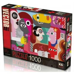 KS GAMES 1000 PARÇA PUZZLE STRANGE PEOPLE AND DİRTY DOGNET