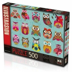KS PUZZLE 500 MULTİ OWLS (NET)