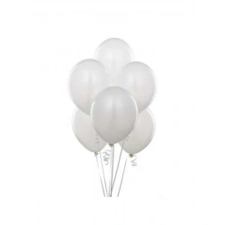 ND BALON METALİK BEYAZ 100LÜ