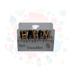 ND MUM HAPPY BIRTHDAY HARFLİ SİYAH ALTIN