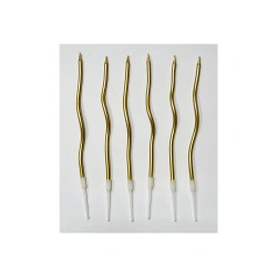 ND MUM SPİRAL 17 CM 6 LI ALTIN