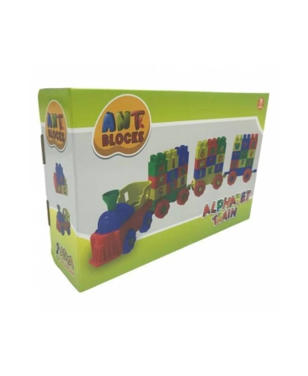 ASY ANT BLOCKS 56 PARÇA HARFLİ TREN SETİ
