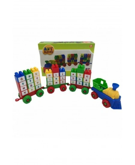 ASY ANT BLOCKS 56 PARÇA HARFLİ TREN SETİ