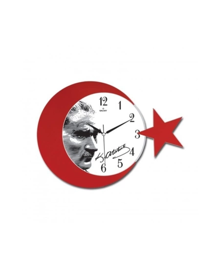 AYPŞ AYYILDIZ DUVAR SAATİ ATATÜRK BÜST