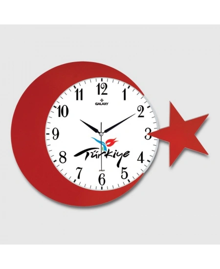 AYPŞ AYYILDIZ DUVAR SAATİ TÜRKİYE