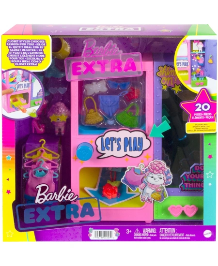 BARBIE EXTRA KIYAFET OTOMATI OYUN SETİ DHL