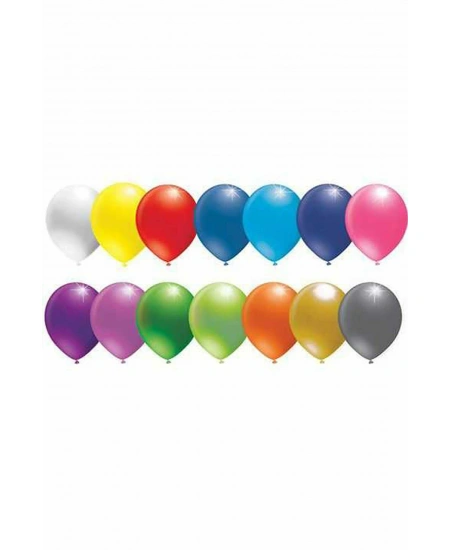 BLN 12 INC BASKISIZ PASTEL RENK BALON