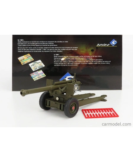 SOLİDO 1/48 CANON HOWİTZER 105MM GREEN CAMO 1945