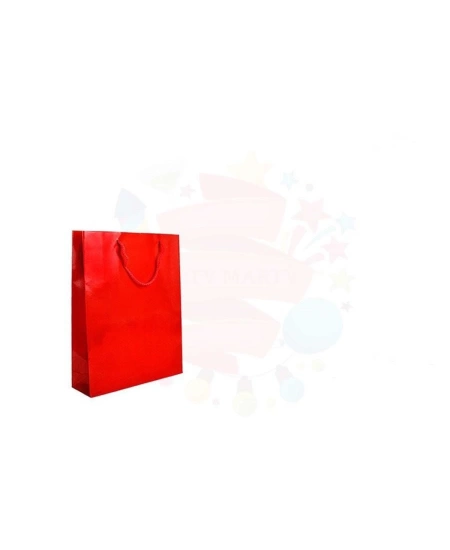 ÇANTA KRAFT BÜKÜM SAPLI KIRMIZI 25*31 CM 25Lİ