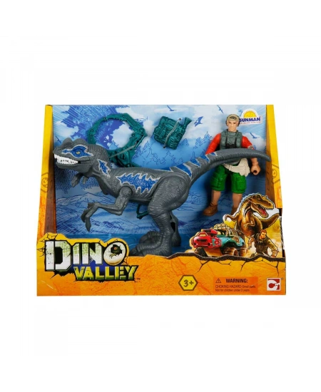 DİNO VALLEYFİGÜRLÜ OYUN SETİ-GRİ DİNAZOR