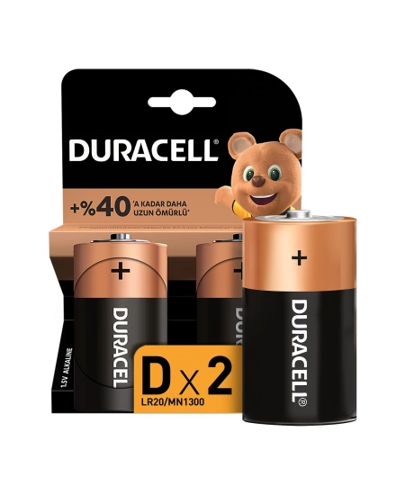 DURACELL BASIC D BOY BÜYÜK PİL