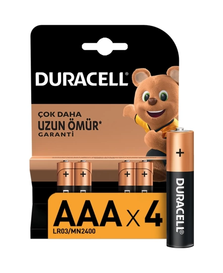 DURACELL KARTELA 4 LÜ İNCE PİL