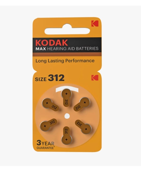 KODAK 312 NUMARA KULAKLIK PİLİ