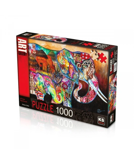 KS PUZZLE 1000 AFRİCANrnPATCHWORKr (NET)
