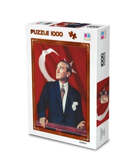 KS PUZZLE 1000 BAYRAK VE ATATÜRK (NET)