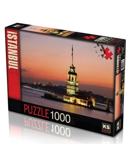 KS GAMES 1000 PARÇA PUZZLE KIZ KULESİ GÜN BATIMI