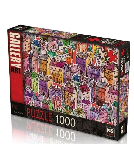 KS GAMES 1000 PARÇA PUZZLE CİTY OF COLORS