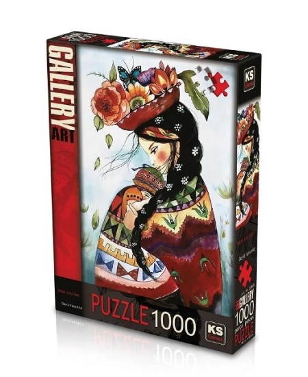 KS GAMES 1000 PARÇA PUZZLE MOM AND SON