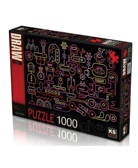 KS GAMES 1000 PARÇA PUZZLE ROBOT WORKSKOP