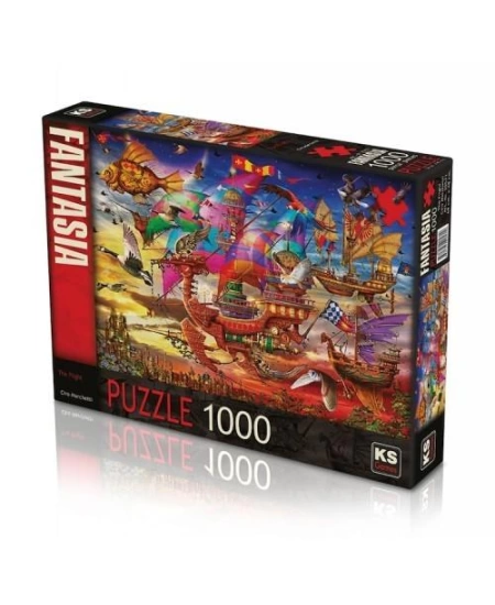 KS GAMES 1000 PARÇA PUZZLE THE FLİGHT