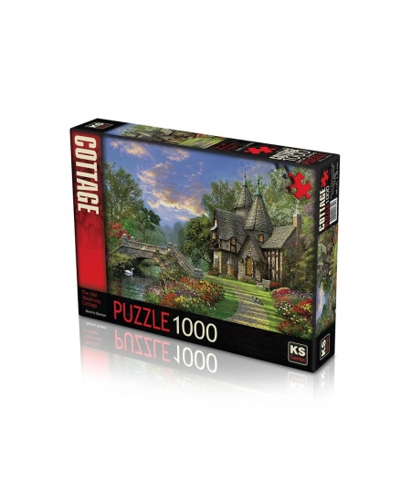 KS GAMES 1000 PARÇA PUZZLE THE OLD WATERWAY COTTAGE