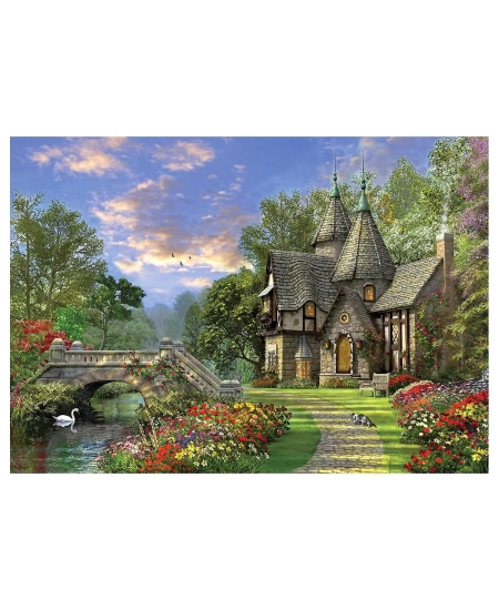 KS GAMES 1000 PARÇA PUZZLE THE OLD WATERWAY COTTAGE
