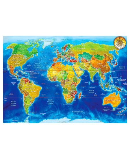 KS PUZZLE 1500 WORLD POLİTİCAL MAP